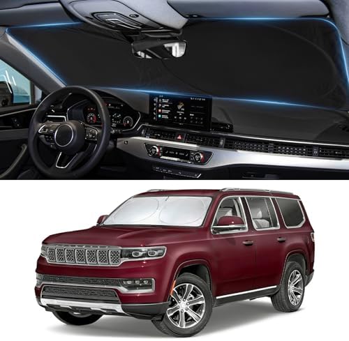 Windshield Sun Shade for 2011-2025 2026 Jeep Grand Cherokee/Grand Cherokee by BOODANCARS