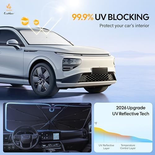 EcoNour Windshields Sun Shade for MPV, Car Front Windshields & Window Tint - Image 2