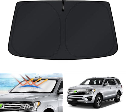KUST Windshield Sun Shade for Ford Expedition SUV Accessories 2018-2024 2025 Window Sunshade Sun Visor Protector Foldable Blocks UV Rays Keep Your Car Cooler by KUST