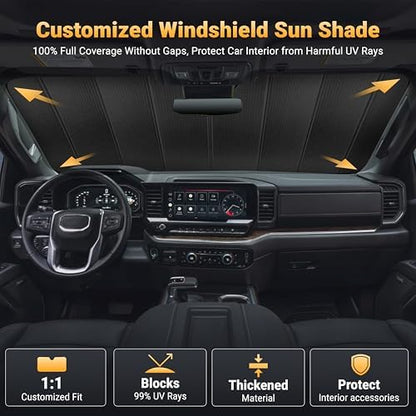 EcoNour Foldable Sun Shade Fit for Ford F150 2021-2024 2025 2026 - Image 5