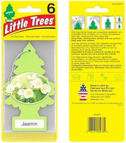 LITTLE TREES Car Air Freshener | Hanging Tree Provides Long Lasting Scent for Auto and Home | 24 Air Fresheners |Jasmine - Image 2