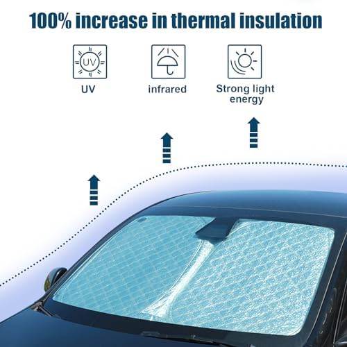 6 Layers Windshield Sun Shade for Porsche Cayenne 2019-2025 - Image 6