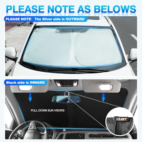 KUST Windshield Sun Shade for Lincoln MKC SUV 2015 2016 2017 2018 2019 Sunshade Accessories Window Sun Protector Foldable Block UV Rays Keep Car Cooler - Image 5