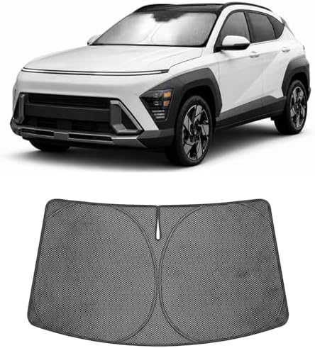 Proadsy Custom Fit 2024-2026 Hyundai Kona Windshield Sun Shade, Blocks Heat by Proadsy