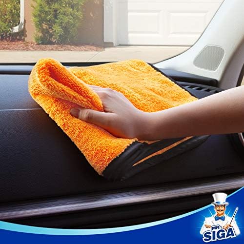 MR.SIGA Professional Microfiber Towels for Cars, Scratch Free, 12 Pack - Image 3
