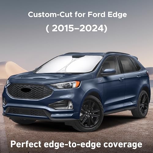 EcoNour Windshield Sunshade Compatible for Ford Edge 2015-2022 2023 2024 - Image 2