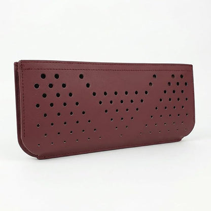 Car Seat Side Pocket Organizer, PU Leather Water-Resistant Car Console Storage Bag, Multifunctional Auto Interior Door Tray Pouch Organizer Accessories for Phone Keys Sunglasses (Burgundy) by Unknown