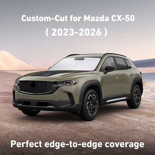 EcoNour Windshield Sunshade Compatible for Mazda CX-50 2023-2024 2025 2026 - Image 2