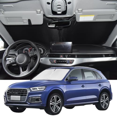 Windshield Sun Shade for Audi Q5 2009-2017 Sun Shade 4 Layers by ZOIBVCARSUNSHADE