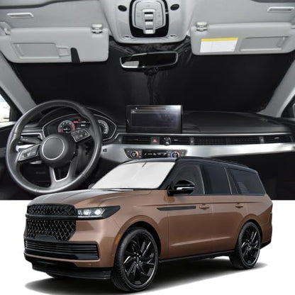 Windshield Sunshade for Lincoln Navigator 2025 2026 Sun Shade 4 Layers by ZOIBVCARSUNSHADE