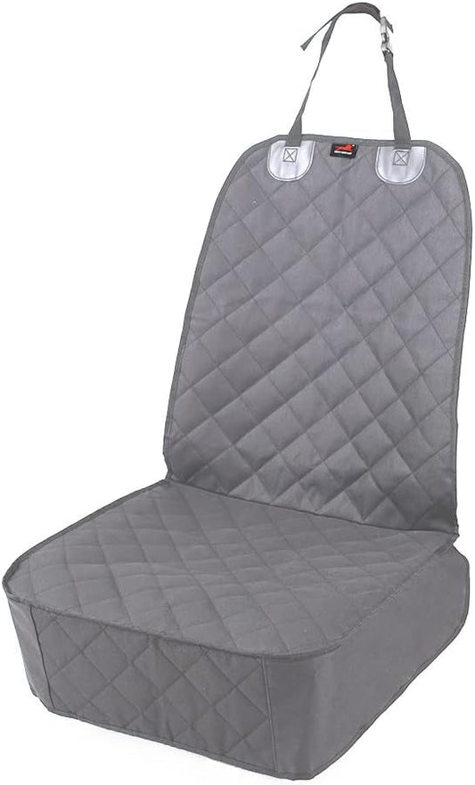 HONEST OUTFITTERS Dog Car Seat Covers, Pet Front Cover for Cars, Trucks, and Suv's - Waterproof & Nonslip Dog Seat Cover(Gray) by HONESTOUTFITTERS