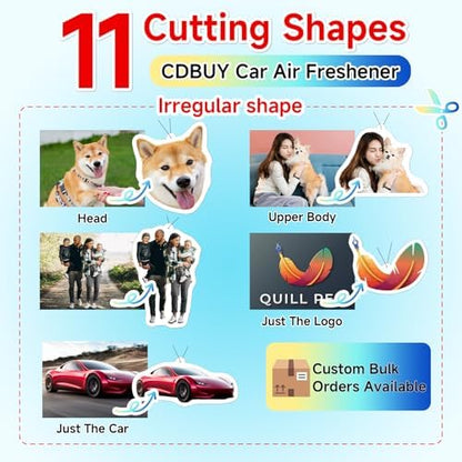 Bulk Custom Car Air Fresheners with Logo or QR Code - Image 6