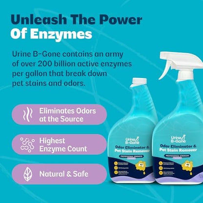 Urine B-Gone Enzyme Cleaner for Human & Pet Urine, Lavender, 32 oz, 2-Pack - Image 6