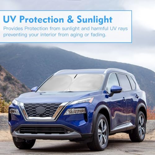 Windshield Sun Shade Car Sunshade Accessories for Nissan Rogue 2021-2025 - Image 7