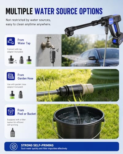 Cordless Washer with Brushless Motor for Cars & Outdoor Use - Image 6