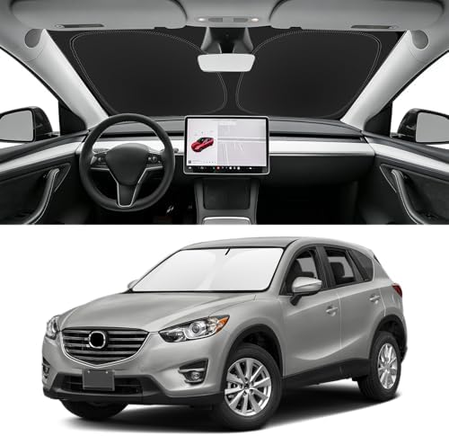 Custom Fit Windshield Sun Shade for Mazda CX5 2013-2016 by SLOGENTO
