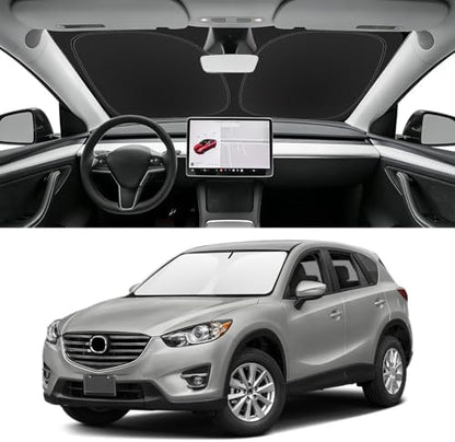 Custom Fit Windshield Sun Shade for Mazda CX5 2013-2016 by SLOGENTO