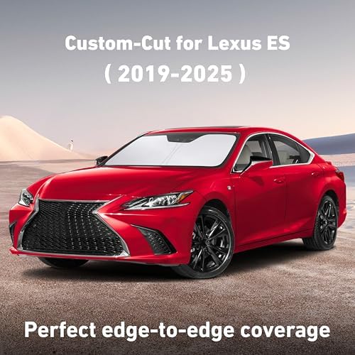 EcoNour Windshield Sunshade Compatible for Lexus ES 2019-2023 2024 2025 - Image 2
