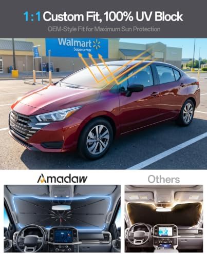 Windshield Sun Shade for Nissan Versa 2007–2026 - Image 3