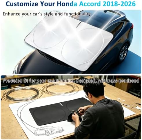 Car Windshield Sun Shade for Honda Accord 2018-2026 - Image 3