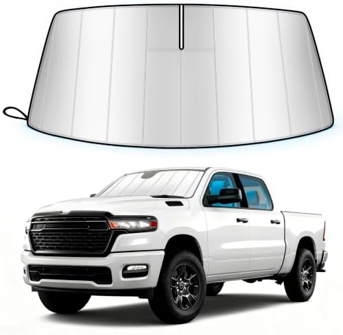 Windshield Sun Shade for Dodge Ram 1500 2019-2026 Custom Fit by Unknown