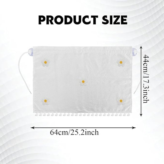 Car Side Window Sun Shade Privacy Curtain for Baby, Car Window Screen, 25"x18" Sun Protection Curtain, Blackout UV Protection Window Shades with Suction Cup for Back Seat (Five Small Flowers) - Image 2