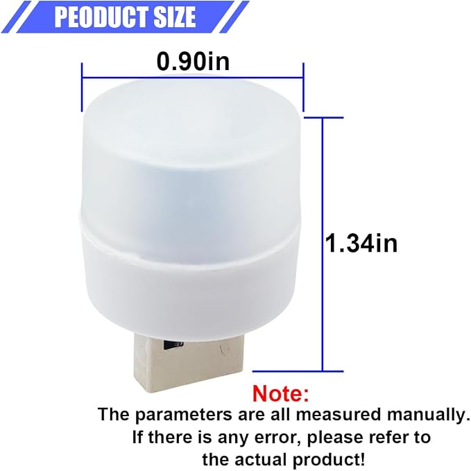2PCS USB LED Car Interior Atmosphere Lamp, Plug and Play, White | Mini Portable LED Ambient Night Light, Universal Vehicle Decorative Lighting Accessories for Car Interior & Home Decors - Image 2