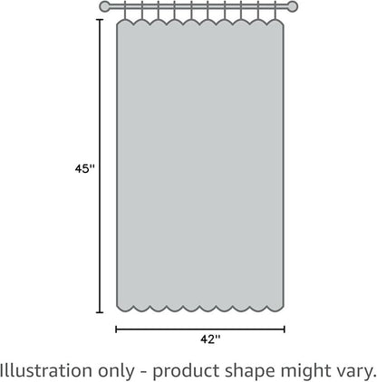 RYB HOME Small Window Curtains 45 inches Length for Kitchen Cafe Bathroom | Room Darkening Curtains & Drapes, Energy Saving, Thermal Insulated, For Kids Bedroom, W42 x L45, Mocha, 2 Panels - Image 10