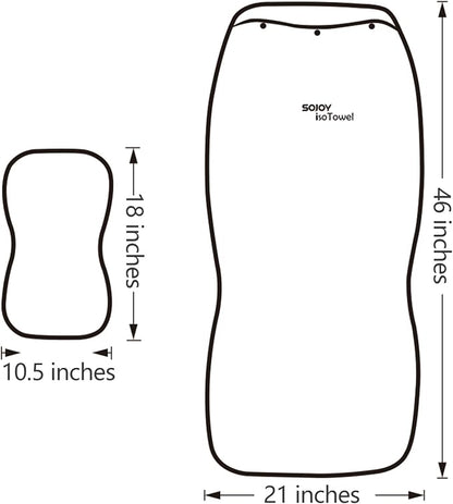 IsoTowel Car Seat Cover,Microfiber Seat Towel,with Quick-Dry Material and Non-Slip Back,Car Seat Protection for All Workouts,All-Weather(Gray) - Image 9