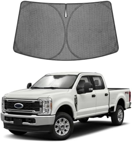 Proadsy Custom Fit Car Windshield Sun Shade for 2017-2026 Ford Super Duty by Proadsy
