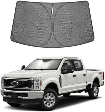 Proadsy Custom Fit Car Windshield Sun Shade for 2017-2026 Ford Super Duty by Proadsy