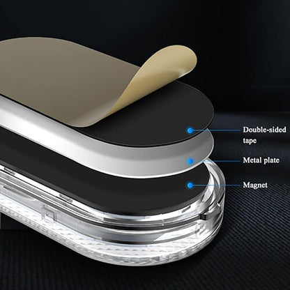Auto Interior Lighting Car Rechargeable Wireless Led Ambient Lights | Mini Portable LED Reading Light, Touch Switch Magnetic Car Interior Floor Roof Drawers Armrest Box Lighting Decor 2Pcs/Pack - Image 4