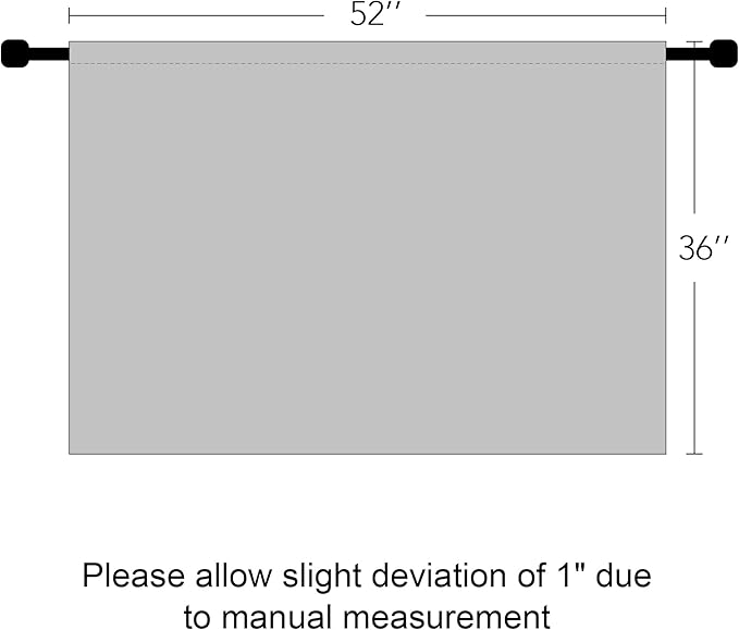 RYB HOME Short Blackout Curtains for Small Window Kitchen Bathroom Cafe RV | Sunmmer Heat Light Blocking,Privacy,Energy Saving,For Sunroom Laundry Room Stair Window,W52 x L36,Greyish Green,2 Panels - Image 9