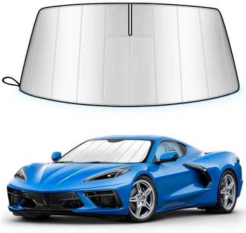 Windshield Sun Shade for Chevy Corvette C8 2020-2026 Custom Fit by Unknown