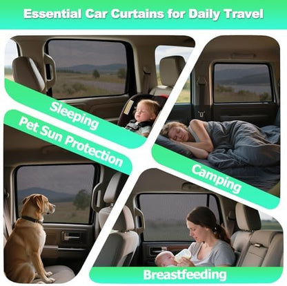 f150 Window Shades 2015-2020, Rear Side Mesh, 2PCS - Image 7