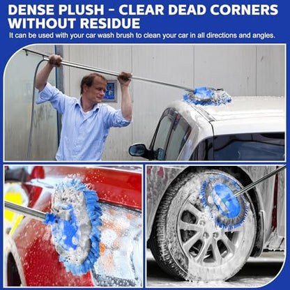 Layhit 10 Pcs Car Wash Mitt Set, Brush Not Included, Royal Blue - Image 4