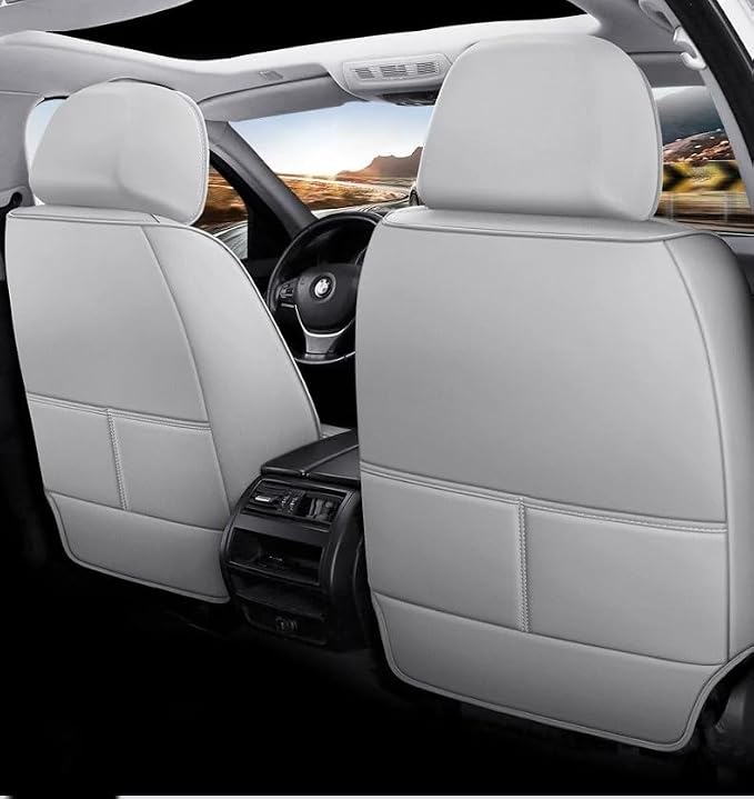 Custom Car Seat Covers Fit for Wrangler JL JK Rubicon Sahara Grand Cherokee L Cherokee Compass Renegade Gladiator Wagoneer Liberty Commander Grand Cherokee SRT (Black Gary) - Image 2