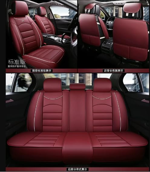 for car seat Covers Non-Slip （E.g, for Tesl,for Mercedes-Benz,for BMW,for Audi, for Ford, for Honda, for Nissan,for Toyota,for Chevrolet,for Jeep.. (Red) - Image 4
