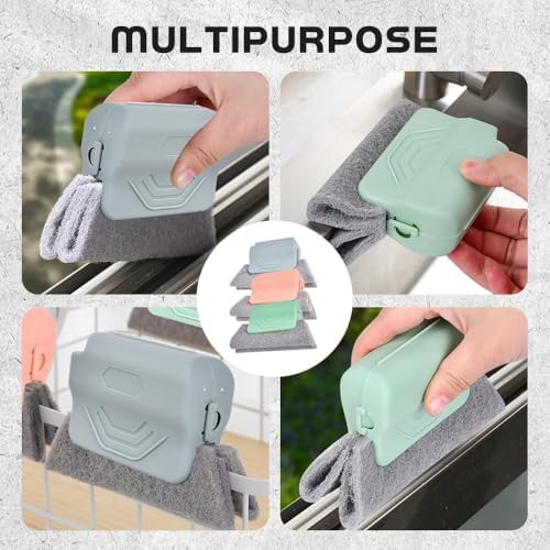 2026 New Magic Window Track Cleaner, 3Pcs Multipurpose Cleaning Brush for Window Grooves, Sliding Door Tracks, Tile Grout Lines, Shutter Slats, Car AC Vents, and Narrow Gaps (Mix) - Image 5