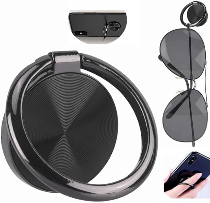 Sunglass Holder for Car Dash,Eyeglasses Hanger for car,Cell Phone Holder Stand,Mini Hanger for Mask Car Dashboard,Glasses Holder for Car,Home,Office,etc (black) by MGQFY