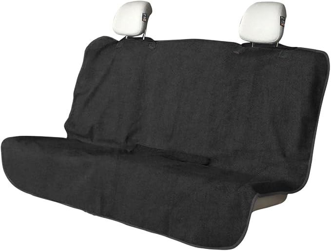 Car Towel Seat Cover, Waterproof Non-Slip Back Seat Protector for Post Gym Workout Beach Hiking, Sweatproof Washable Bucket Seat Protective Cover for Car SUV Truck Sedan (Black) by Unknown
