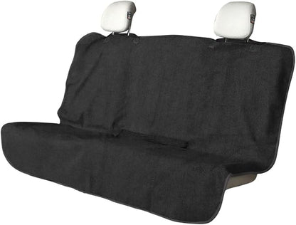 Car Towel Seat Cover, Waterproof Non-Slip Back Seat Protector for Post Gym Workout Beach Hiking, Sweatproof Washable Bucket Seat Protective Cover for Car SUV Truck Sedan (Black) by Unknown