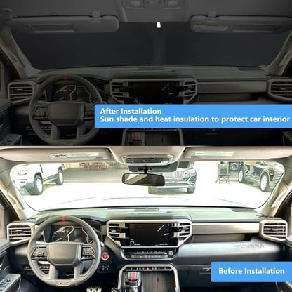 Car Windshield Sun Shade Fit 2026-2016 Toyota Tacoma 2Dr 4Dr Truck - Image 5