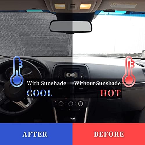 Custom Car Windshield Sunshade Personalized Sun Visor with 1-4 Photo Design Your Own Photo Logo Text Customized Windshield Sun Shade Fit for Most Car Vehicle Windscreens - Image 3