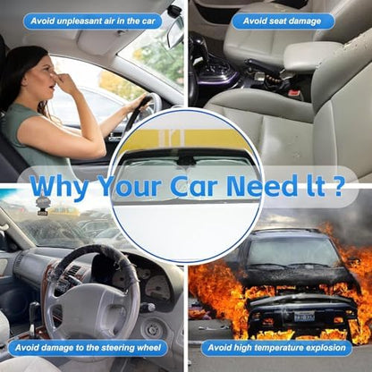 Windshield Sun Shade for Chevy/Chevrolet Silverado 1500 Accessories 2014-2018 Front Window Shade Custom Fit Silverado 1500 Sun Visor Foldable Shade Blocks UV Rays Summer Must Have Car Accessories - Image 6