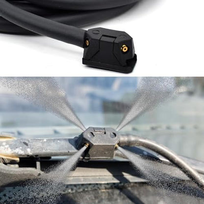 2 PCS Front Windshield Washer Nozzles, 4 Holes Car Windshield Washer Wiper Arm Sprayer, Auto Left Right Windshield Washer Squirter Nozzle Replacement, Universal Vehicle Accessories - Image 6
