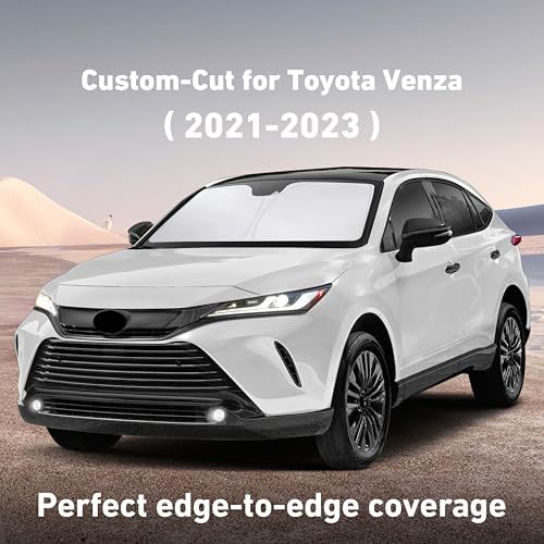 EcoNour Windshield Sunshade Compatible for Toyota Venza 2021 2022 2023 2024 - Image 2