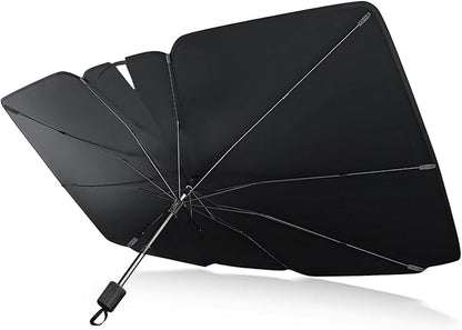 Car Windshield Sunshade Umbrella, Foldable Auto Windscreen Sun Shade Umbrella for Heat Insulation, Portable Windshield Cover Sun Blocker for Cars SUVs Trucks, Car Accessories by Unknown