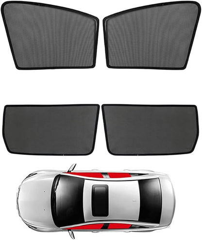 Car Window Shade for Kids Side Window Sun Shade for Tiguan 2018-2022 2023 Magnetic Curtain Sun UV Protection Covers for Baby Sleeping Auto Accessories,Front-Window+Rear-window-4PCS - Image 2