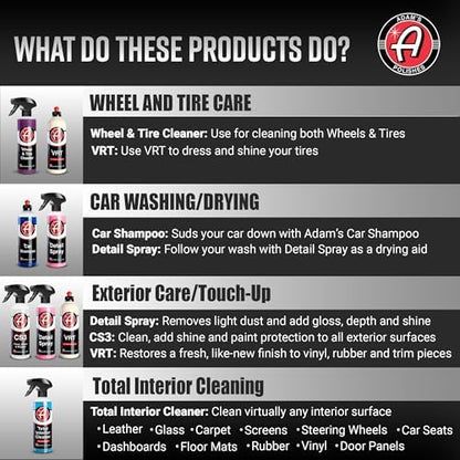 Adam's Polishes Essential Car Wash Kit (14-Item) - Auto Detailing Car Care Cleaning Kit Car & Truck Lovers, Dads, Moms and DIYers - Image 3